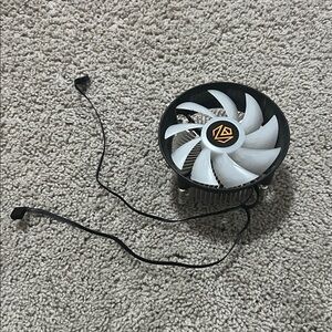 Black and White CPU Cooler Fan
